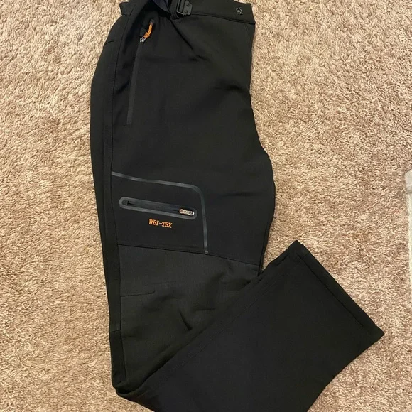 🛑SOLD🛑SOLD🛑WEI TEK TACTICAL/SKI Durable Black Cargo Pants w/Adjustable Waistband - Picture 14 of 15